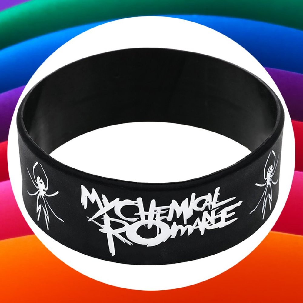 NEW UNISEX ACCESSORY MY CHEMICAL ROMANCE BRACELET ROCK BAND WRISTBAND EMO PUNK